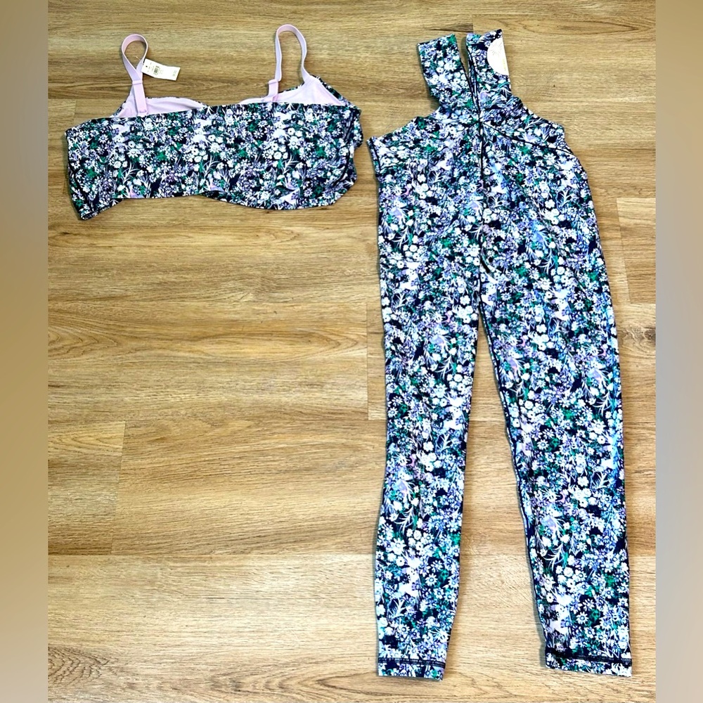 Offline by Arie Large Legging Suit & Sports Bra NWT